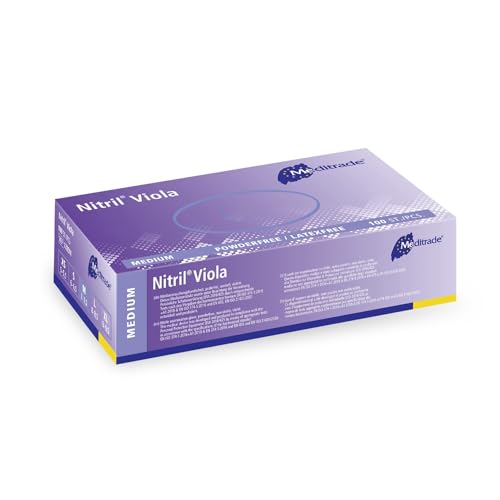 Nitrile® ViolaExamination glove in pure Nitrile violet powderfree Medium (7-75)