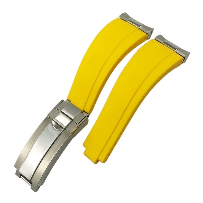 Bracelet montre silicone 20mm incurvé et résistant pour Submariner