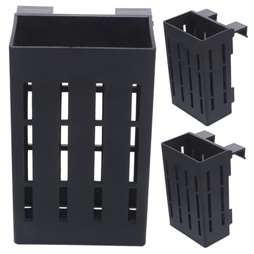 VERDANVERSE 3個 水槽用アクアリウム水草ホルダー 耐久プラスチック製 穴あき吊り下げ式水生植物鉢 多用途で植物の成長サポート