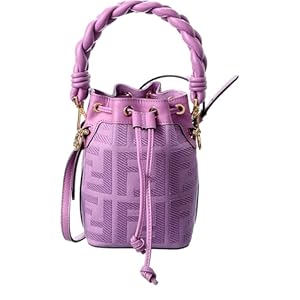 FENDI Mon Tresor FF Purple Mini Crossbody Bucket Bag 8BS010