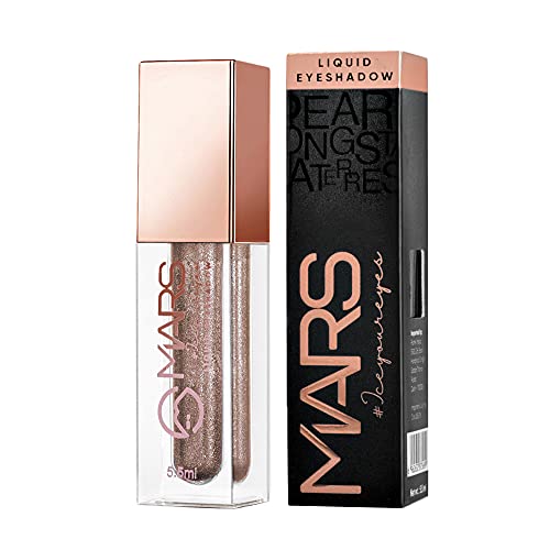 Image of MARS Metallic Liquid Glitter Eyeshadow | Waterproof & Highly Pigmented | Smooth Glide Formula (5.5ml) (03-Celestial Coment)
