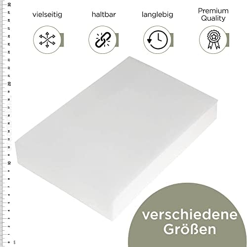 4. Bild von MSS e.K. Schaumstoffplatte Polster Auflage Topper - 200 x 120 x 5 cm - RG27/45 120 x 200 cm