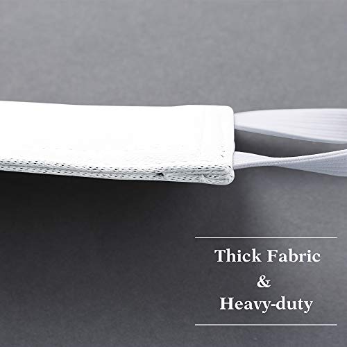 Image of Quiet Door Closer for Baby - Nursery Door Silencers Latch Cover Strong Elastic Straps Door Covers for Universal Fits, Standard Size, Pure White, Set of 3