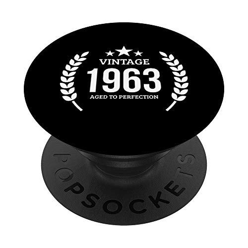 Vintage 1963 Regalos de cumpleaños 59 Años 59th Bday Present PopSockets PopGrip Intercambiable