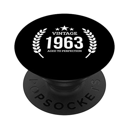 Vintage 1963 Regalos de cumpleaños 59 Años 59th Bday Present PopSockets PopGrip Intercambiable