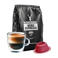 Caffè NERO, espresso (80 Capsule) compatibili con Bialetti (anche con modello Gioia e macchine con chip), 8 Pack Salva Aroma da 10 Capsule, espresso forte e intenso (La Capsuleria)