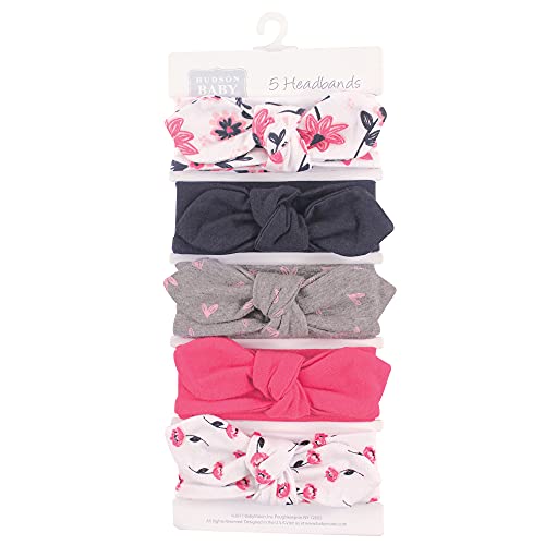 Hudson Baby Unisex Cotton and Synthetic Headbands, Botanical, 0-24 Months2