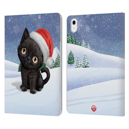 Funda de cuero tipo libro gato para iPad Air 2020 con soporte y ranuras para tarjetas de Animal Club