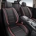 HChengkikz Car Seat Covers, Quilting Leather Seat Covers Full Set, Waterproof Faux Leather Automotive Seat Covers for Cars, Universal Car Seat Protectors Fit for Suvs, Trucks, Airbag Compatible