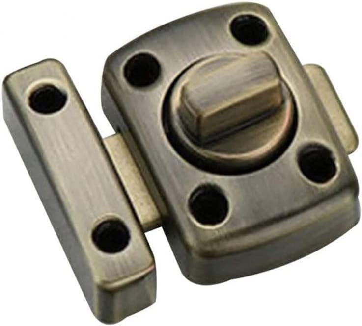 Slide Latch,Gate Bolt Lock,Bolt Sliding Door Lock, Universal Door Latch Gate Latch Security Sliding Door Lock Bolt Zinc Alloy with Screws(C)