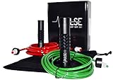 Pulse Weighted Jump Rope Set with Adjustable Weighted Rope 1/2 LB, Speed Rope 1/4 LB and Aluminum Handles.
