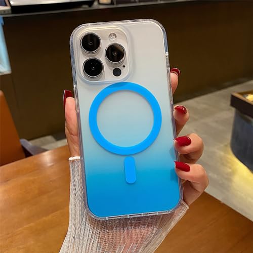 Protection iPhone 14 Pro Rigide Dégradé Bleu JB Mat Magnétique