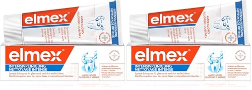 Dentifrice nettoyant intensif elmex pour des dents lisses lot de 2