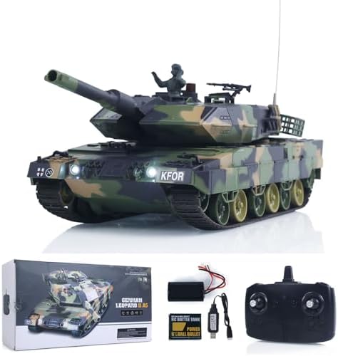 HengLong 3809 2.4G 1/24 RC Tank Leopard 2 A5 – Télécommande BB Et IR Battle Tank BB IR Battle Tank HengLong 3809 2.4G 1/24 RC Tank Leopard 2 A5 – Télécommande BB Et IR Battle Tank BB IR Battle Tank