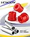 EZGO TXT Spring Bushing Kit With Screw Nut, Golf Cart Rear Leaf Spring Polyurethane Bushing and Sleeves for 1994-Up TXT and 1981-Up Club Car DS, GolfCart Suspension Replace Parts OE 70289G01 70291G02