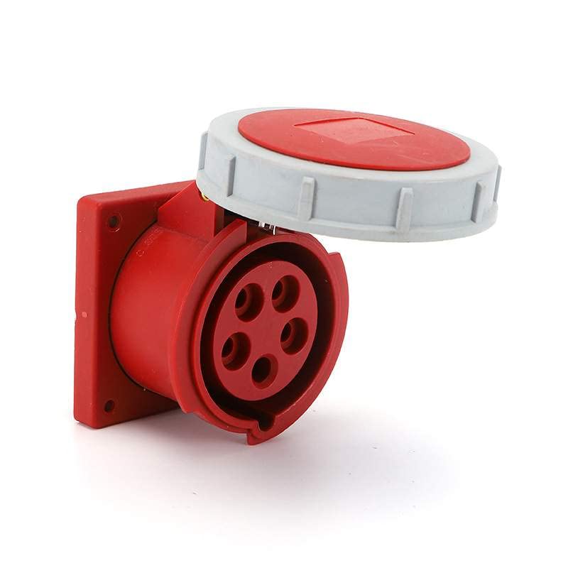IEC60309 Waterproof CEE Industrial Connector Socket 5Pin 16A 380V-415V 3P+E+N IP67 (Type-1）