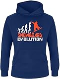 EZYshirt® Snowboard Evolution Kinder Hoodie
