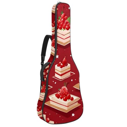 Étui de guitare acoustique au design dessert coloré protégeant votre instrument des chocs