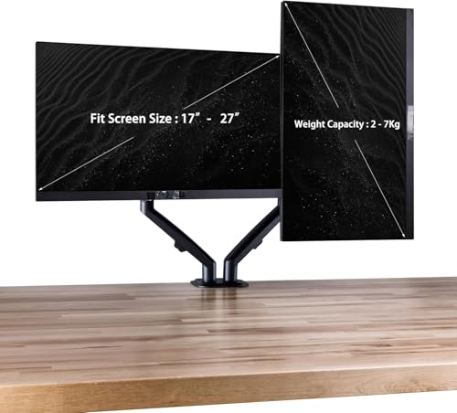 Image of HP Series 3 Pro 327pf 27 inch FHD IPS Monitor w /5ms Response Time (B0CG3UT#ABA) | Anti Glare, Flicker Free, VESA Mount (100mm), Displayport, HDMI, Black Color with DKZ Hub & ErgoFlexy Single Monitor Mount