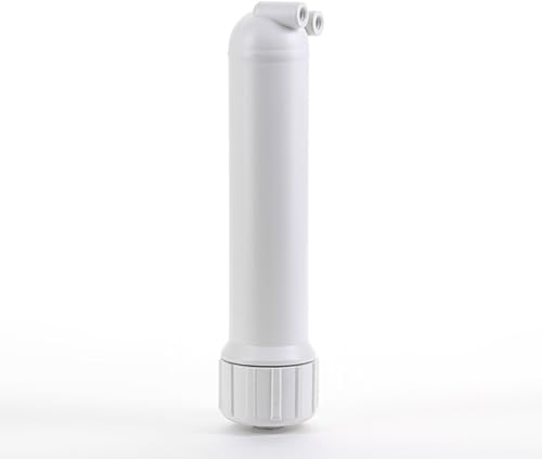 Hydronix MH03-1812WH Carcasa de membrana de ósmosis inversa para membranas de 30, 50, 75, 100, 125 GPD de 12" - Blanco, puertos NPT de 18"