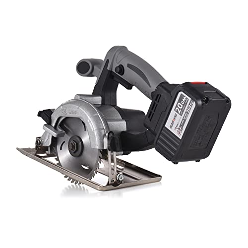 Snsowed 21V sem fio serra circular sem escova 7800RPM 4.0Ah bateria carregador rápido 45 graus de co