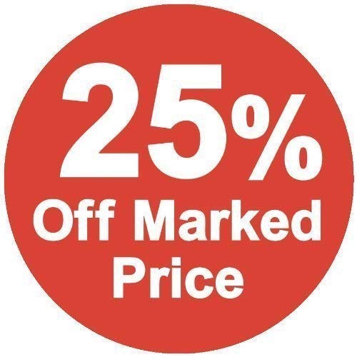 Price Stickers 25 Percent Off Off Marked Price Stickers - Pack of 10000-25mm