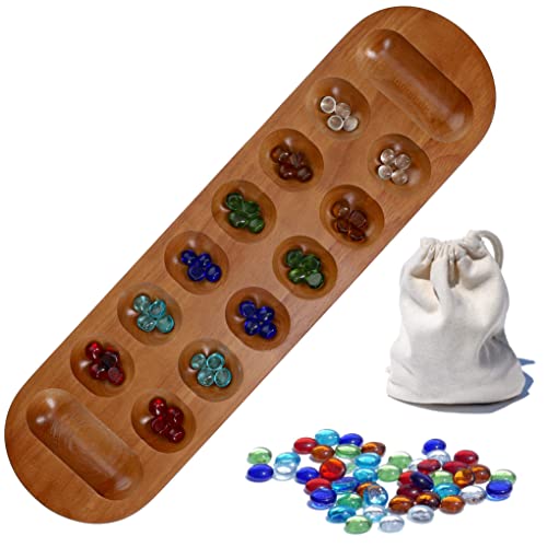Coffee Table African Stone Game - Madera sólida miniatura 1