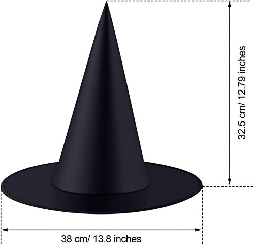 Witch Hats Halloween Costume Accessory for Halloween Party Decoration (8Pcs)