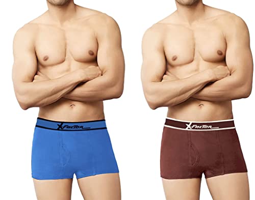Image of The Tinge X-Factor Men's Strech Solid Trunk for Men & Boys|Men's Trunk (Pack of 2)