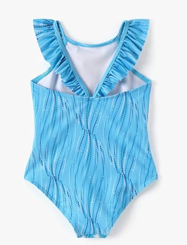 Image of Disney Stitch Marvel Frozen Elsa Girls Swimsuits UPF 50+ One Piece Bathing Suits Sport Summer Swimwear for Kids Size 3-13Y