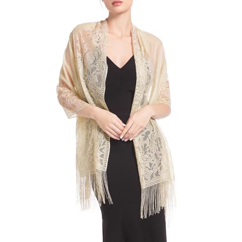 American Trends Shawls for Women Shawls and Wraps for Evening Dresses Silk Feeling Scarf Pashmina Shawls Wedding Formal Shawl