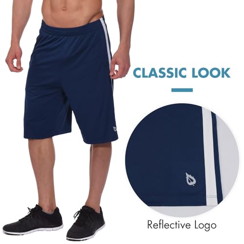 Image of BALEAF Men's Athletic Basketball Shorts Training Workout Zipper Pockets