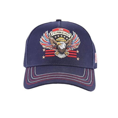 Image of Freedom-Eagles Hat, American Flag Trucker Hat, Snapback Mesh USA Flag Baseball Caps