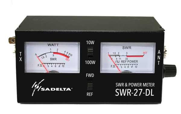 SWR-27DL Medidor Roe y watímetro para CB, con 2 Instrumentos… (SWR27DL)