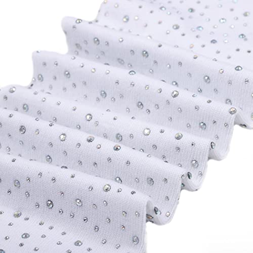 Rhinestone Over Knee Stockings Warm Cotton Thigh-High Socks Cheerleader Socks for Women and Girls4