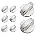 Bouton de Poêle,8Pièces Boutons Four Cuisinière Bouton de Gaz Cuisinière à Gaz Boutons Alliage de Zinc Cuisine Four Bouton Rotatif Universel Locks Four Interrupteur Surface de Cuisson Control 6mm