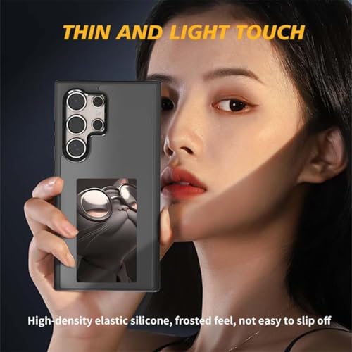 TechTrendz Glass PC Picture Case for Samsung Galaxy S24 Ultra Black - Image 3