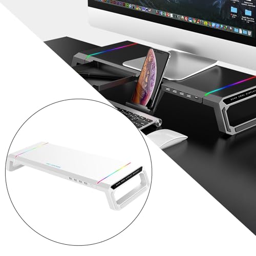 Support ordinateur portable RVB inclinement ergonomique et hub multiprise USB - 5