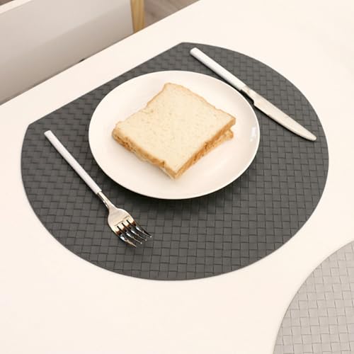 Set de table demi cercle facile à nettoyer pour protéger la table des taches et rayures