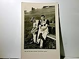  Was hab ich denn meinem Feinsliebchen getan ?. Alte Ansichtskarte / Postkarte s/w, Feldpost 1940. Bayerisches Paar auf Bank sitzend, sie schmollt.