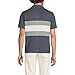 Lands' End Men's Short Sleeve Camp Collar Sweater Polo Small Slate Blue