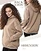 Chicingyou 3 Pack Women's Oversized Hoodies Lightweight Fleece Sweatshirts Long Sleeve Sweaters with Pocket Pullovers Top(XL,Black,Grey,Brown)