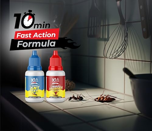 Image of Amish Combo Pack of Eco- Friendly Ant Gel 20g with Amish-C Cockroach Gel 20g for Home Kitchen Ants & Cockroach | Instant Results for Insect Control