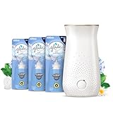 Glade Sense & Spray Air Freshener Holder and Refills, Motion Activated Automatic Room Spray and Odour Eliminator for Home, Clean Linen, 1 Holder and 3 Refills (3 x 18ml)