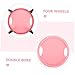 Kisangel Abdominal Fitness Discs with Training Board and Pad for Core Stability Versatile Sliding Equipment for Home Workouts for All Fitness Levels Pink Random Kneepad Color