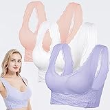 💨【ᴄᴏ́ᴍᴏᴅᴏ ʏ ᴛʀᴀɴsᴘɪʀᴀʙʟᴇ】- Las correas de los hombros son ajustables y la tela suave y elástica puede adaptarse bien a la piel, brindando una experiencia ligera, cómoda y transpirable. Protege y sostiene perfectamente el pecho y se puede usar cómodamente todo el día.