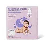 Up & Up Lavender Scent Baby Wipes - 3 Packs - 216 Wipes