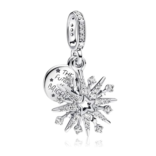 925 Sterling Silver Christmas Murano Glass Gift Box Love Heart for Bracelet Necklace,Bear Sweater Skier Angel Beads Jewellery Gift for Women Girls at Mother's Day Graduation Anniversary