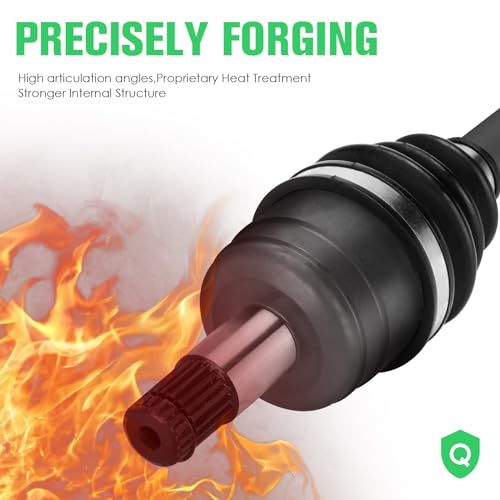 Youxmoto Eixo CV dianteiro + traseiro e kit de rolamento de roda adequado para Yamaha Grizzly 700 20