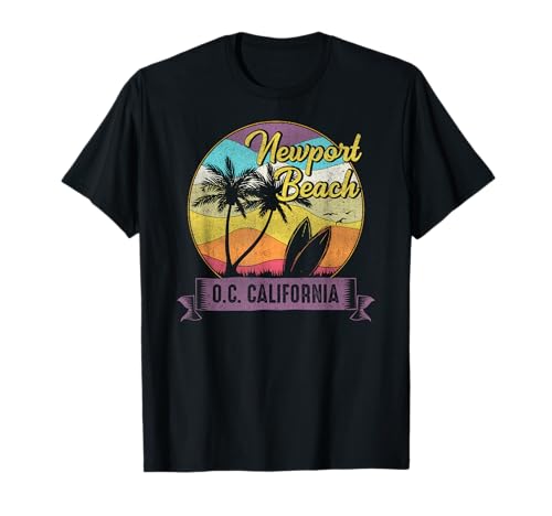 Vintage Newport Beach O.C. Kalifornien Surfen Retro Idee T-Shirt